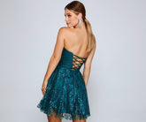 Waverly Formal Glitter And Sequin Party Dress Sai Feel